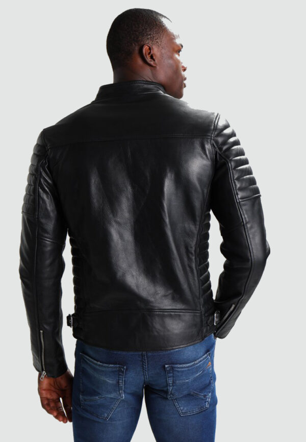 Cora Mens Cafe Racer Leather Jacket