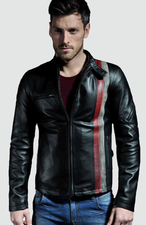 Scott Summers (Cyclops) X-Men's Black Leather Jacket