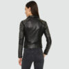 Taliyah Black Studded Leather Jacket