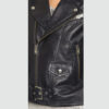 Zora Black Biker Leather Jacket