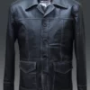 Fight Club Original Black Leather Jacket