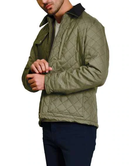 John Dutton Green Quilted Jacket Yellowstone