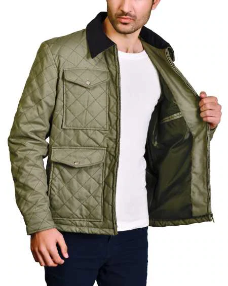 John Dutton Green Quilted Jacket Yellowstone
