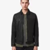 Drew Black Racer Leather Jacket