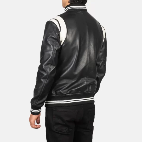 Mens-Black-White-Leather-Varsity-Jacket-1